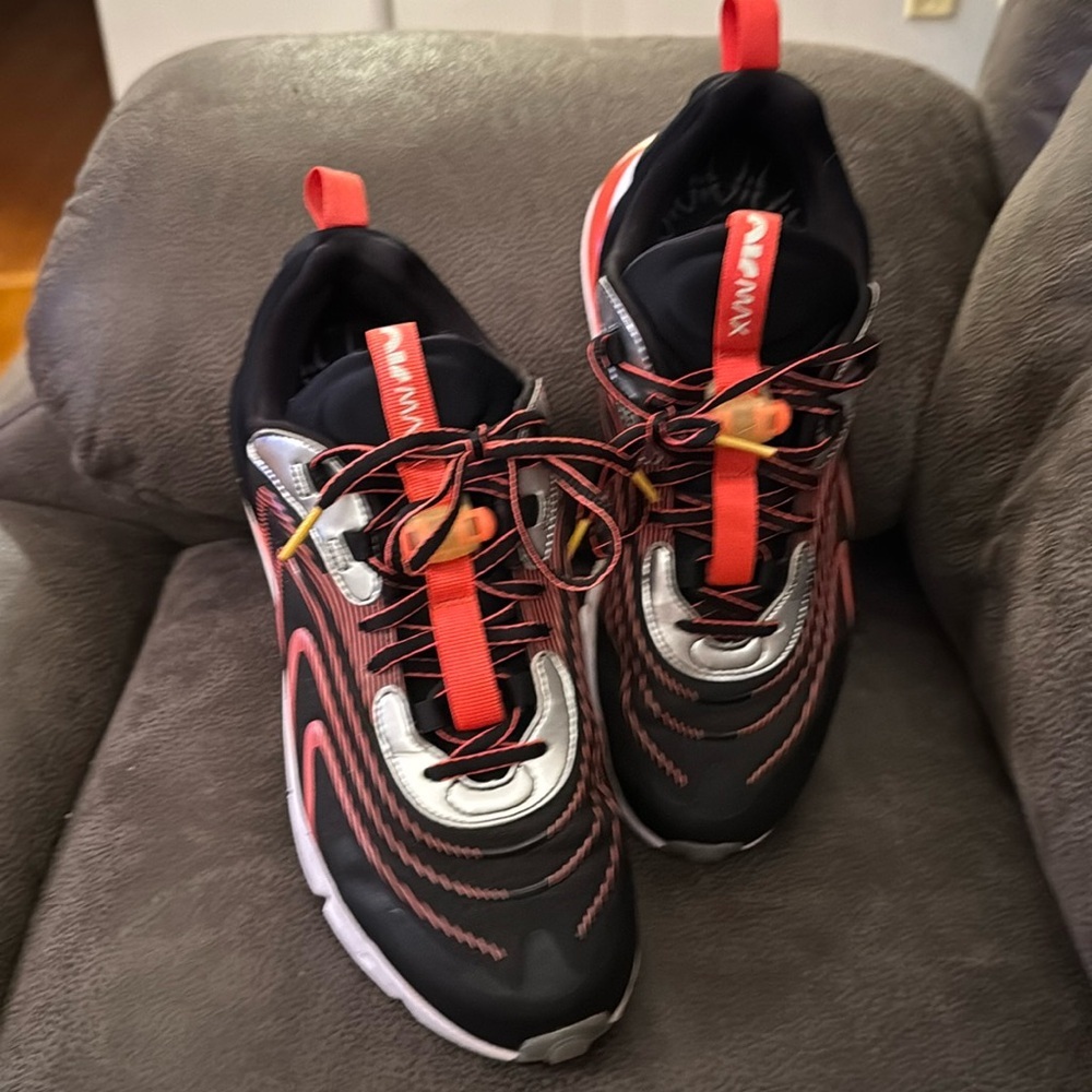 Men’s Black and Red Athletic Sneakers